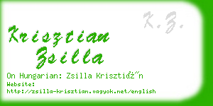 krisztian zsilla business card